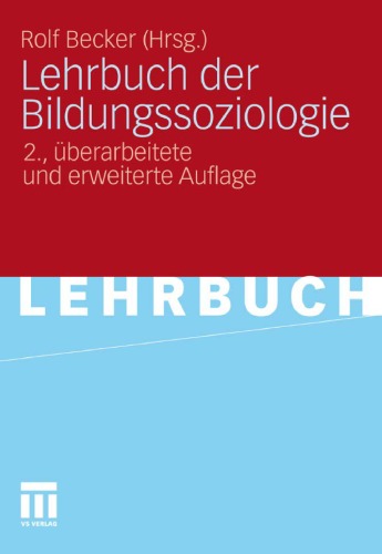 Lehrbuch Der Bildungssoziologie