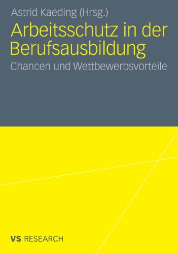 Arbeitsschutz in Der Berufsausbildung