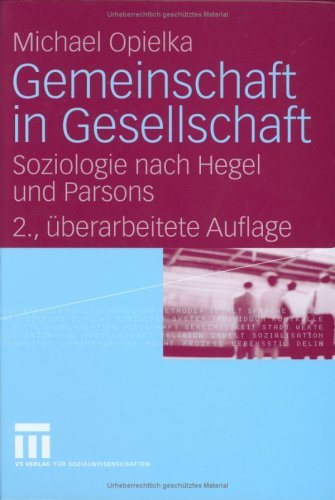 Gemeinschaft In Gesellschaft