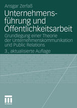 Unternehmensführung und Öffentlichkeitsarbeit.