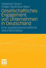 Gesellschaftliches Engagement von Unternehmen in Deutschland.