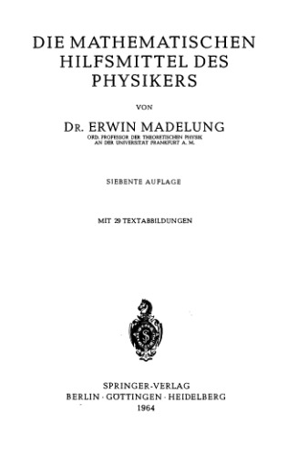 Die Mathematischen Hilfsmittel Des Physikers