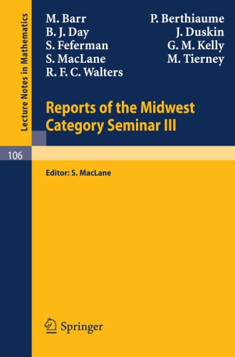 Reports of the Midwest Category Seminar III