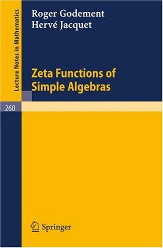 Zeta Functions Of Simple Algebras