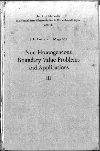 Non-Homogeneous Boundary Value Problems and Applications