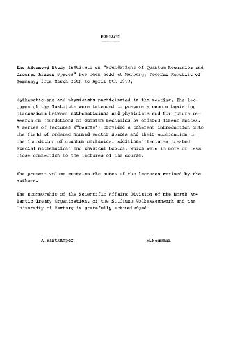 Foundations of Quantum Mechanics and Ordered Linear Spaces