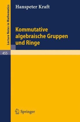 Kommutative Algebraische Gruppen Und Ringe