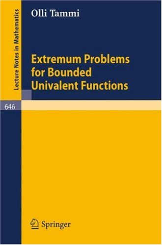 Extremum Problems for Bounded Univalent Functions