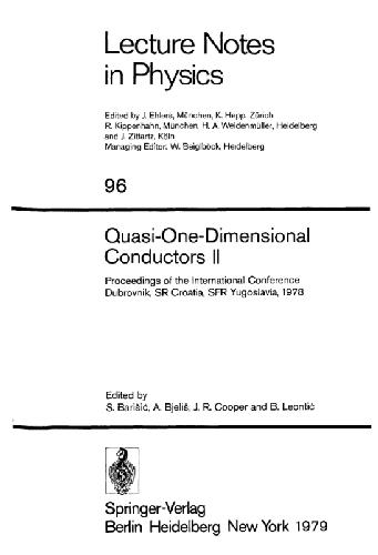 Quasi One-Dimensional Conductors II