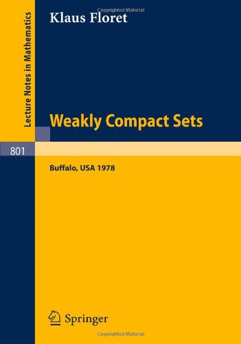 Weakly Compact Sets