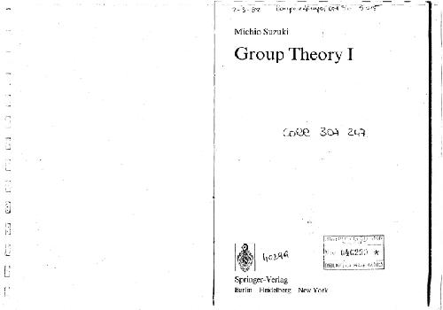 Group Theory I