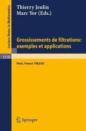 Grossissements de Filtrations