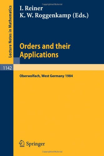 Orders And Their Applications