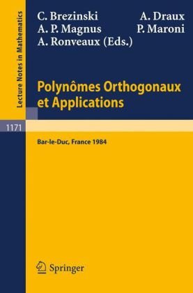 Polynomes Orthogonaux Et Applications