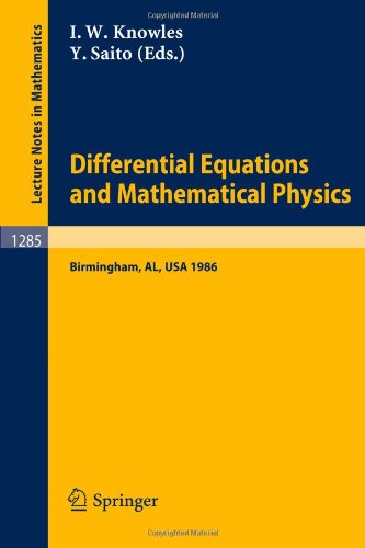 Differential Equations and Mathematical Physics