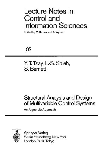 Structural Analysis and Design of Multivariable Control Systems