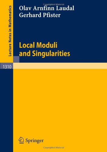 Local Moduli And Singularities