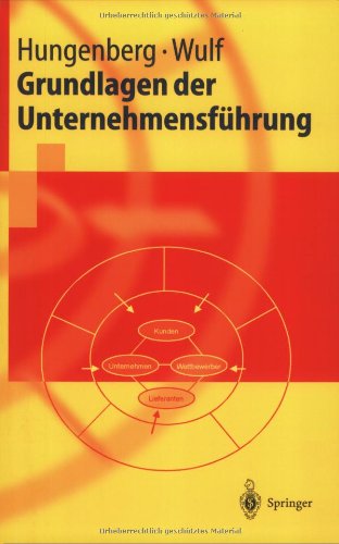 Grundlagen Der Unternehmensf]hrung