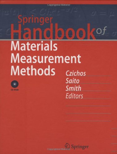 Springer Handbook of Materials Measurement Methods [With CDROM]