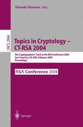 Topics in Cryptology -- CT-Rsa 2004