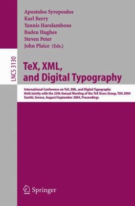 Te X, Xml, And Digital Typography