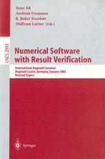 Numerical Software with Result Verification.