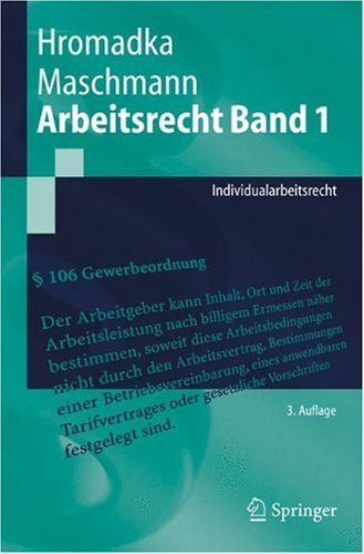 Arbeitsrecht Band 1