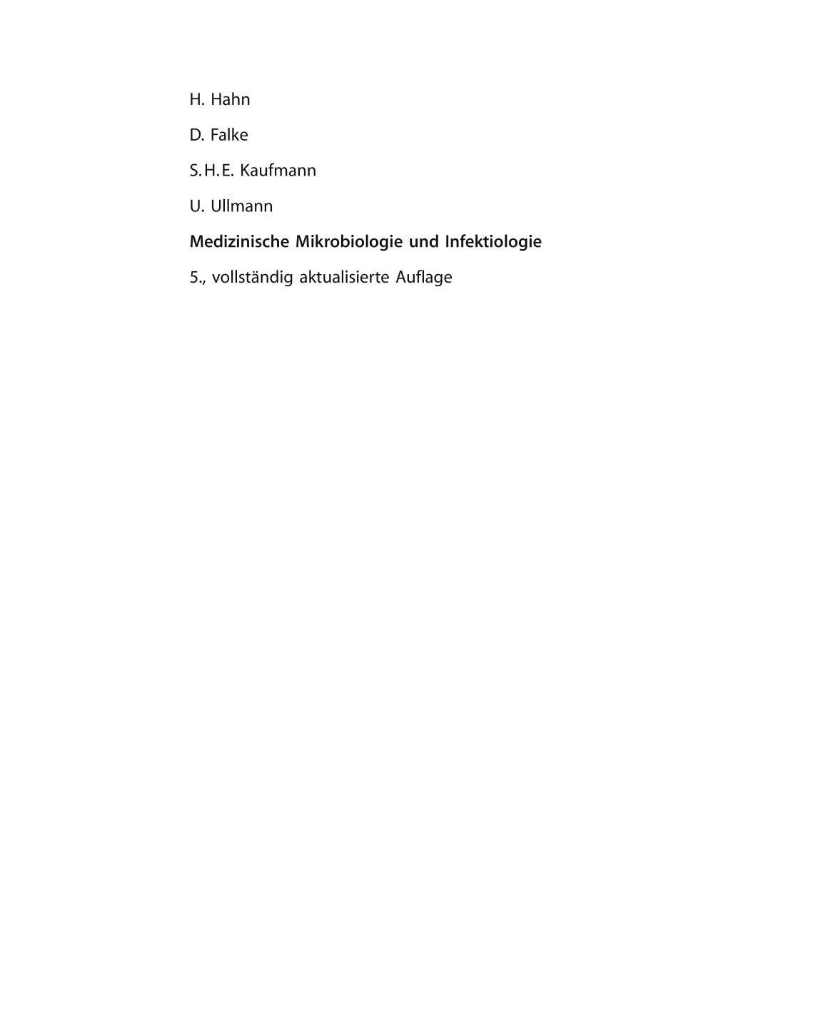 Medizinische Mikrobiologie und Infektiologie