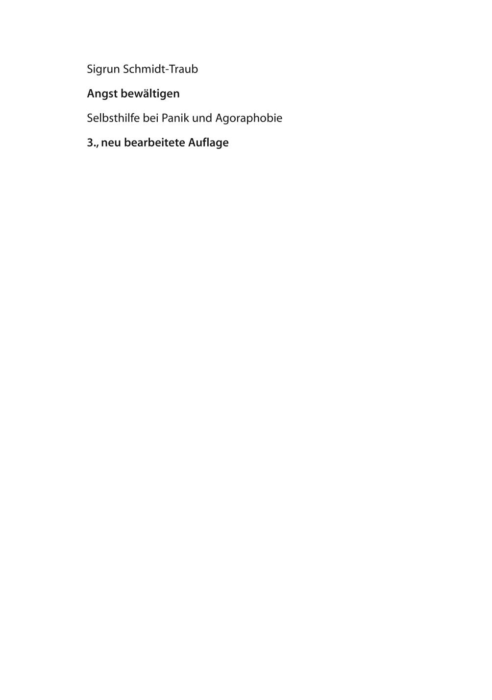 Angst Bewdltigen