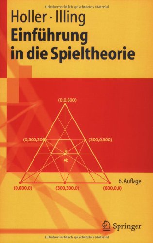 Einführung In Die Spieltheorie (Springer Lehrbuch)