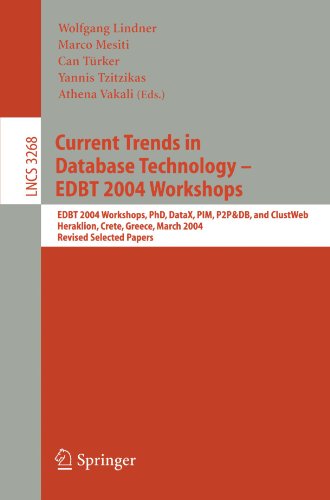 Current Trends in Database Technology Edbt 2004 Workshops