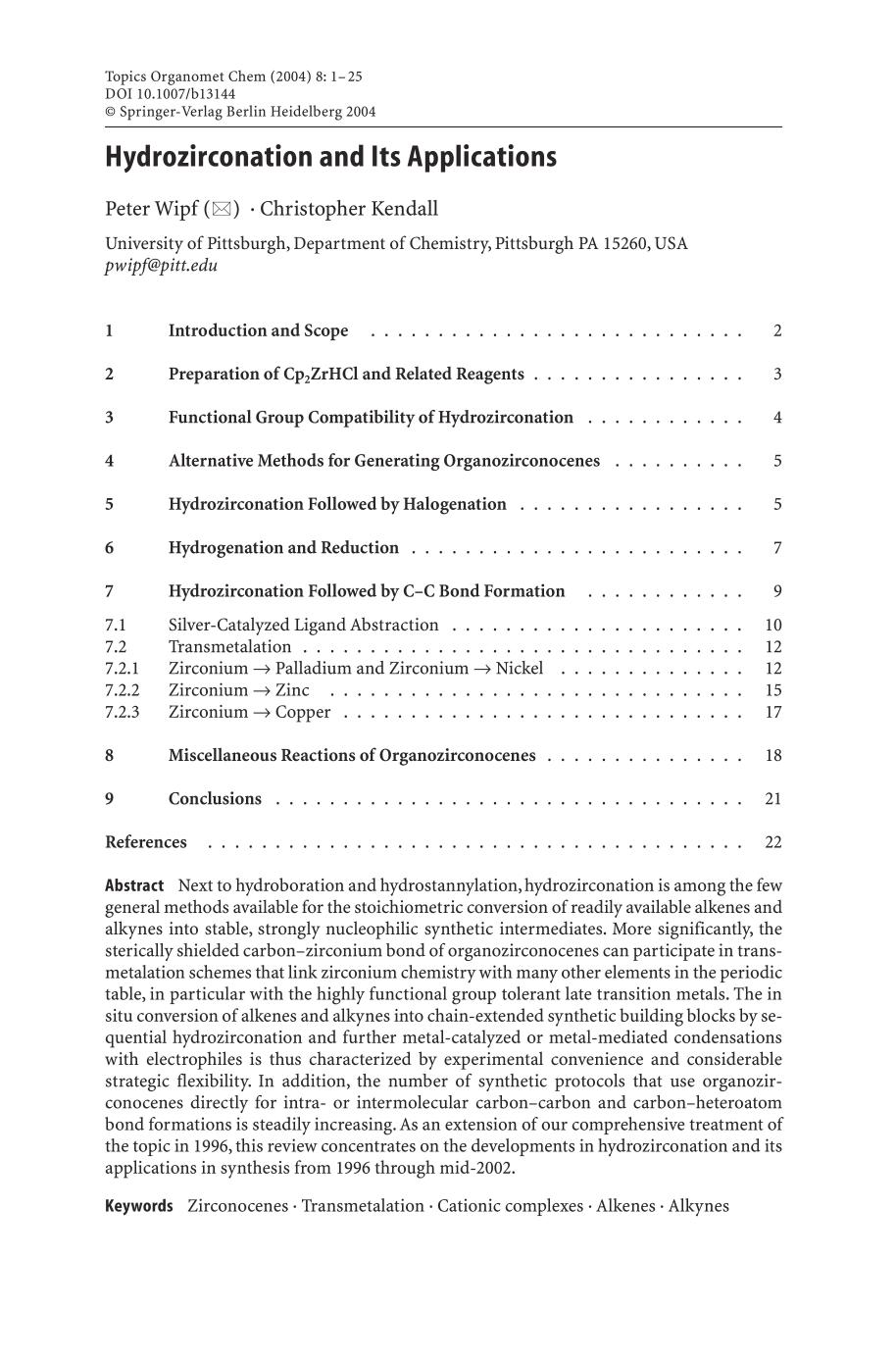 Metallocenes in Regio- and Stereoselective Synthesis. Topics in Organometallic Chemistry, Volume 8.