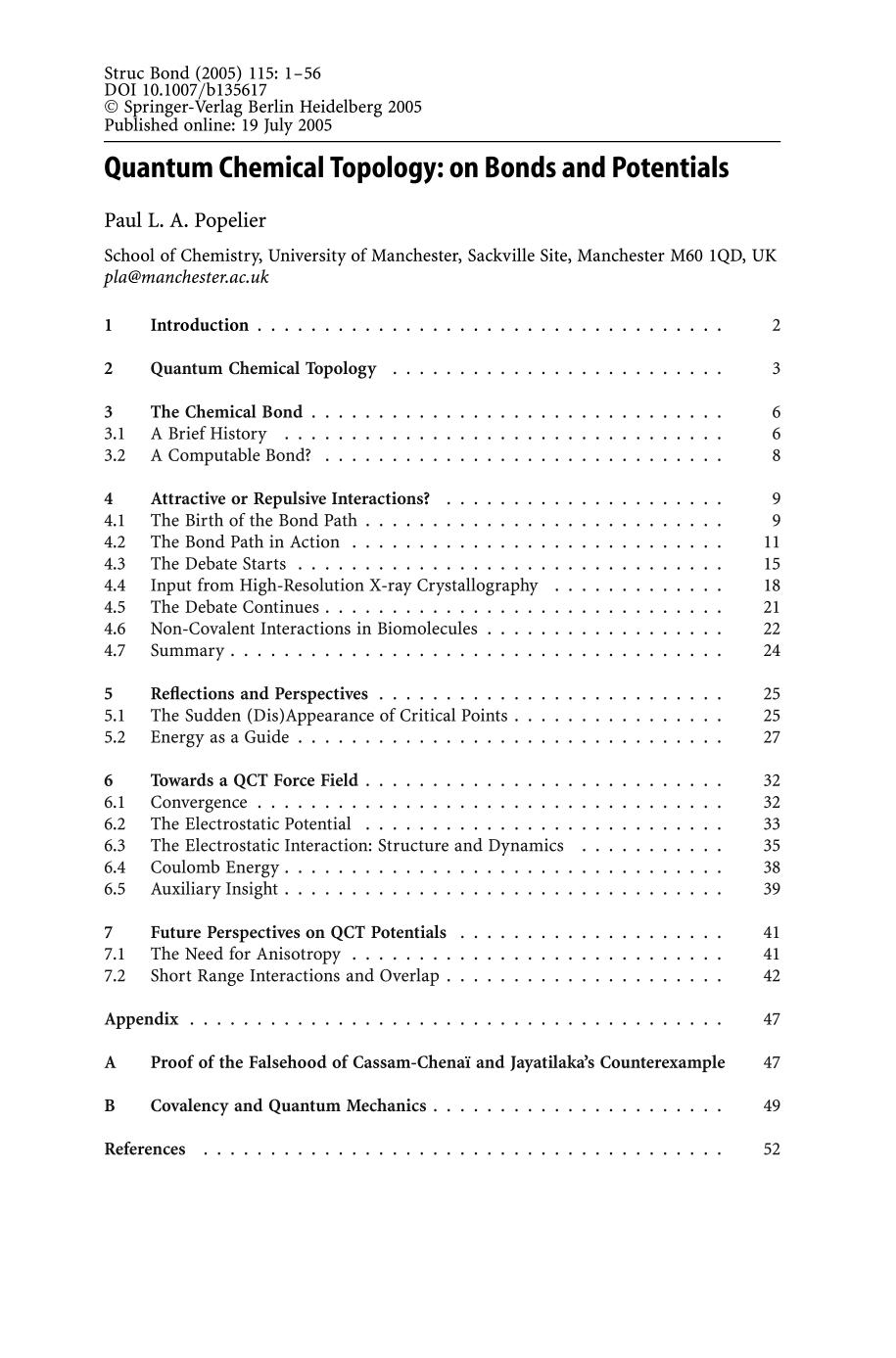 Intermolecular Forces and Clusters I