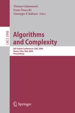 Algorithms and Complexity : 6th Italian Conference, CIAC 2006, Rome, Italy, May 29-31, 2006, Proceedings