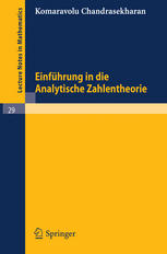 Einf Hrung in Die Analytische Zahlentheorie