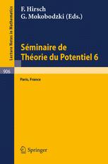 Séminaire de Théorie du Potentiel Paris, No. 6