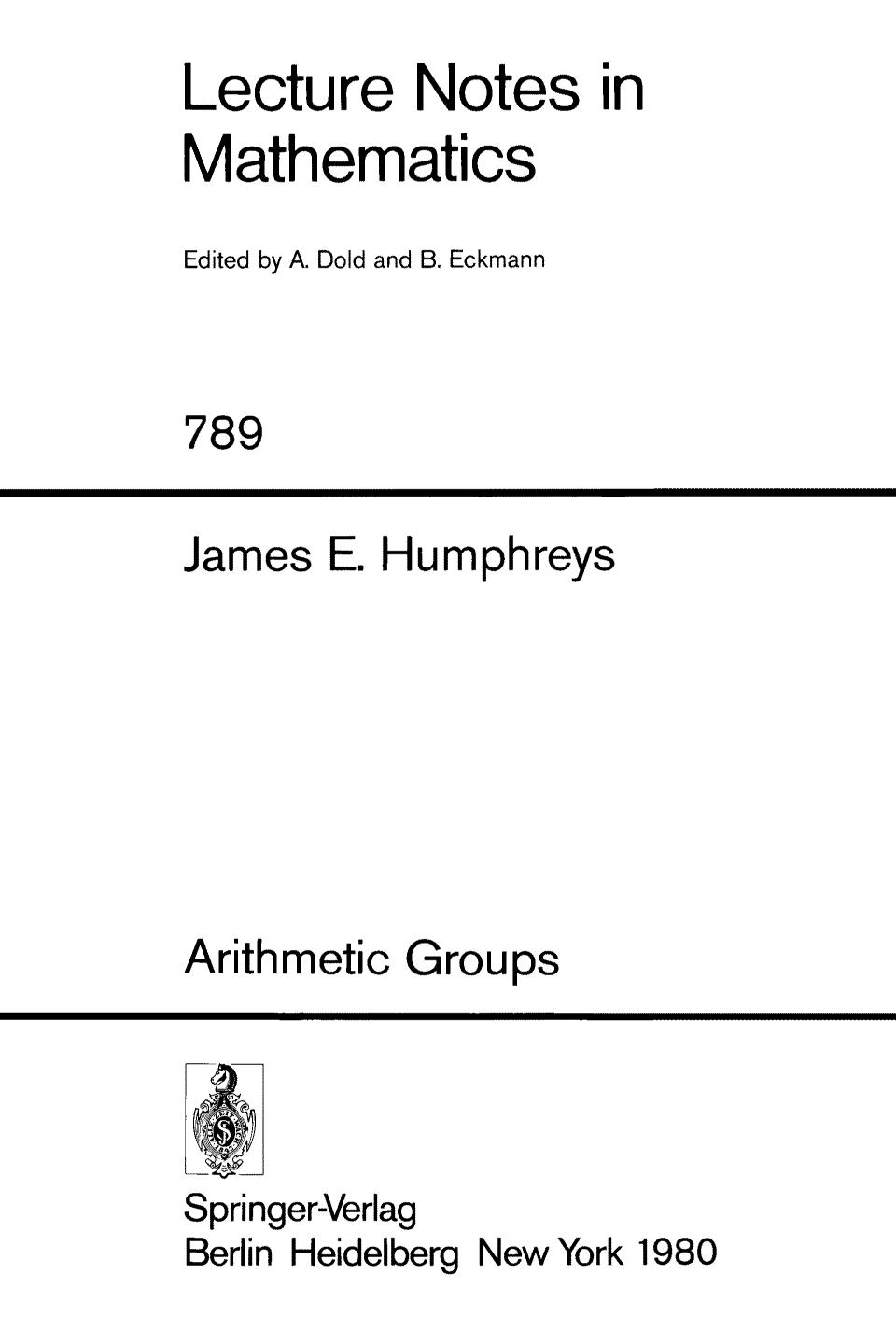 Arithmetic Groups