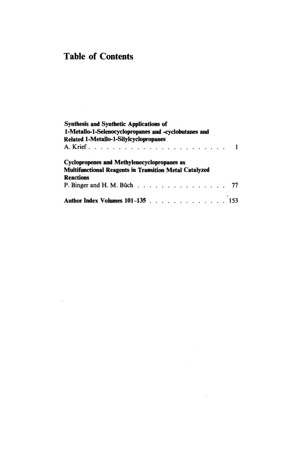 Small Ring Compounds in Organic Synthesis II