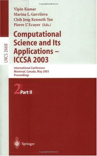 Computational Science and Its Applications - Iccsa 2003
