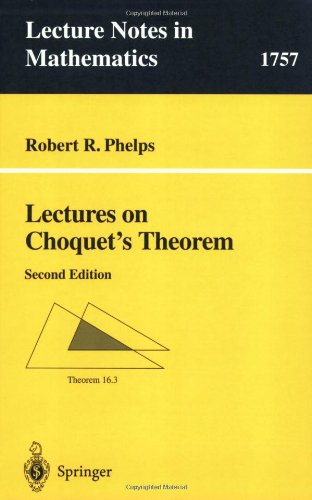 Lectures on Choquet's Theorem