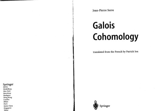 Galois Cohomology