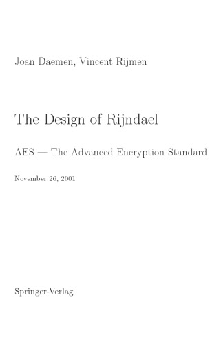 The Design of Rijndael