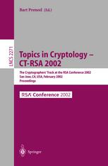 Topics in Cryptology - CT-Rsa 2002