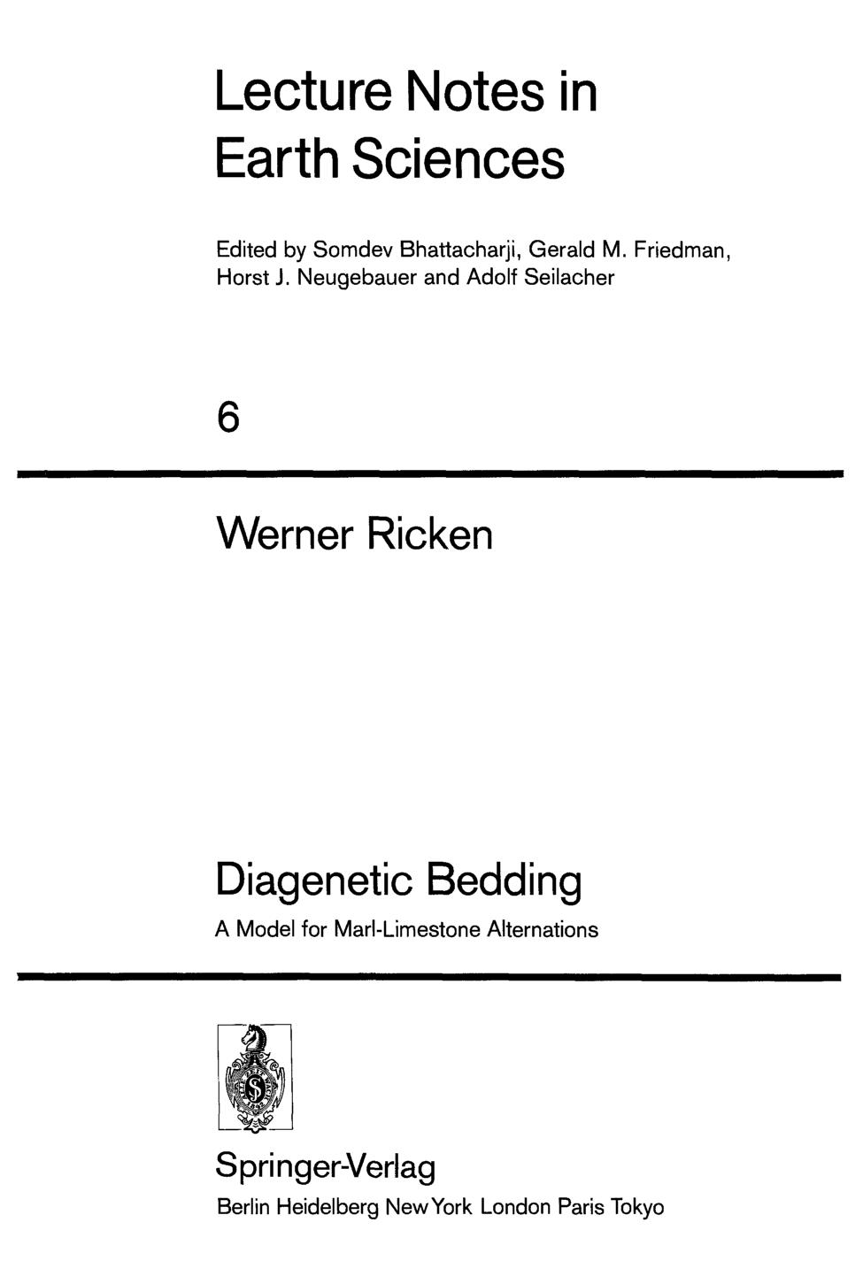 Diagenetic Bedding : a Model for Marl-Limestone Alternations