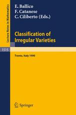 Classification of Irregular Varieties : Minimal Models and Abelian Varieties. Proceedings of a Conference Held in Trento, Italy, 17-21 December 1990.