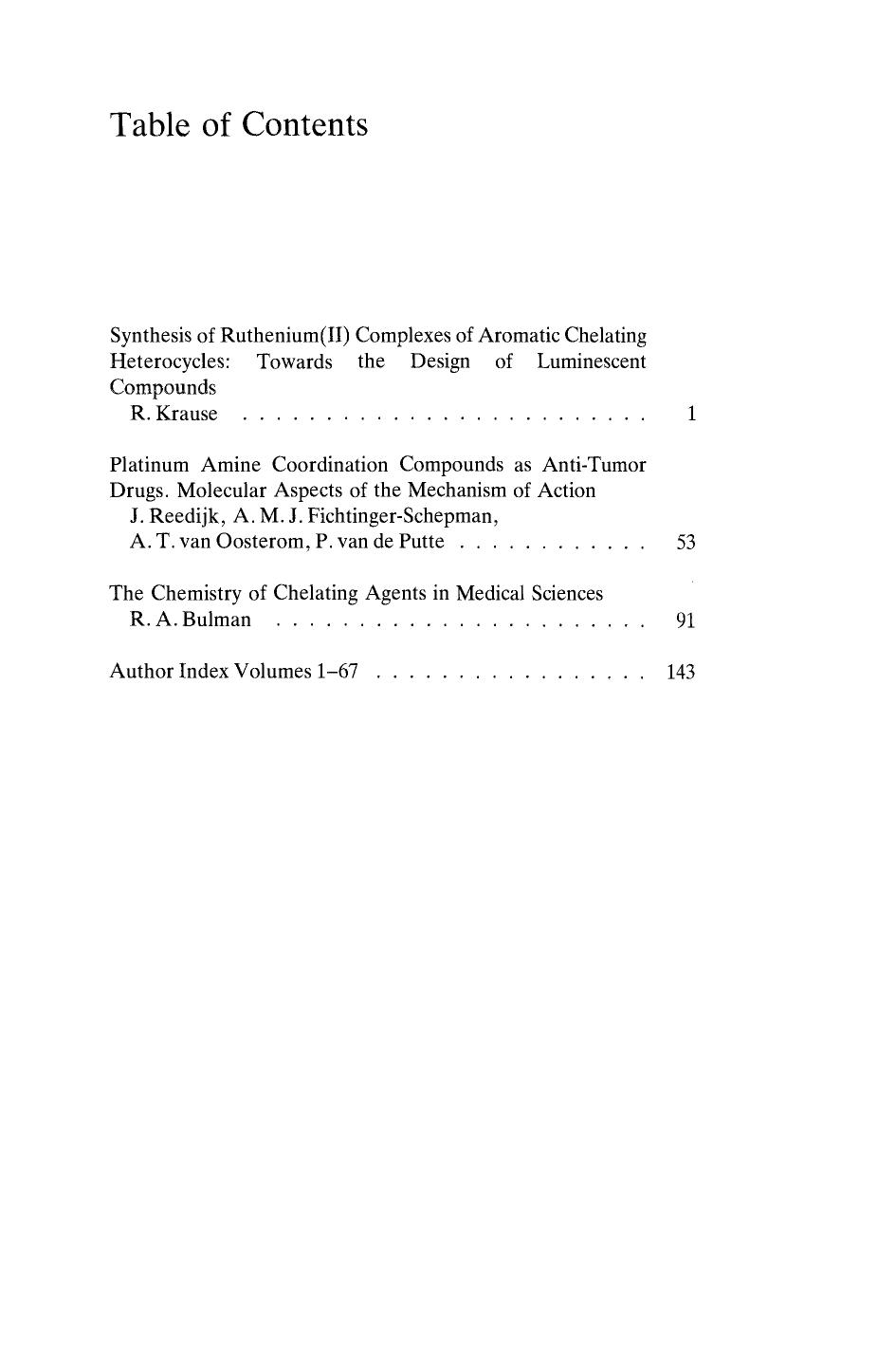 Coordination compounds : synthesis and medical application