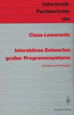 Interaktives Entwerfen Grosser Programmsysteme