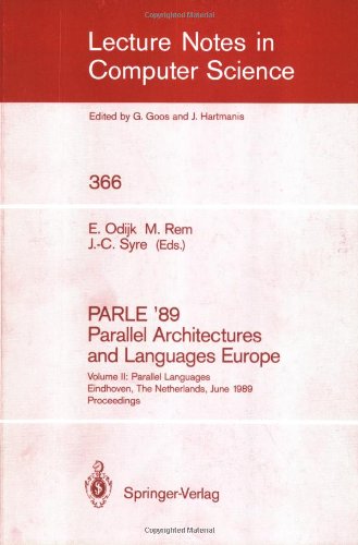 Parle '89 - Parallel Architectures and Languages Europe