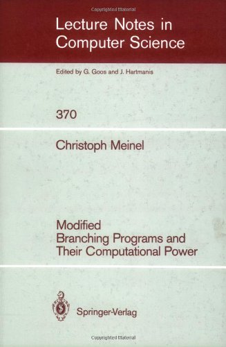 Modified Branching Programs and Their Computational Power