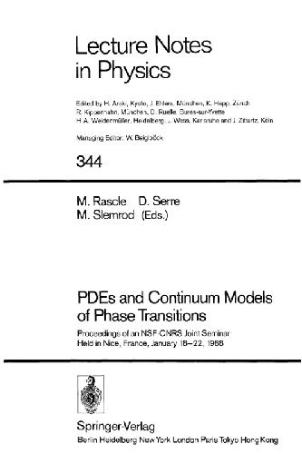 Pd Es And Continuum Models Of Phase Transitions